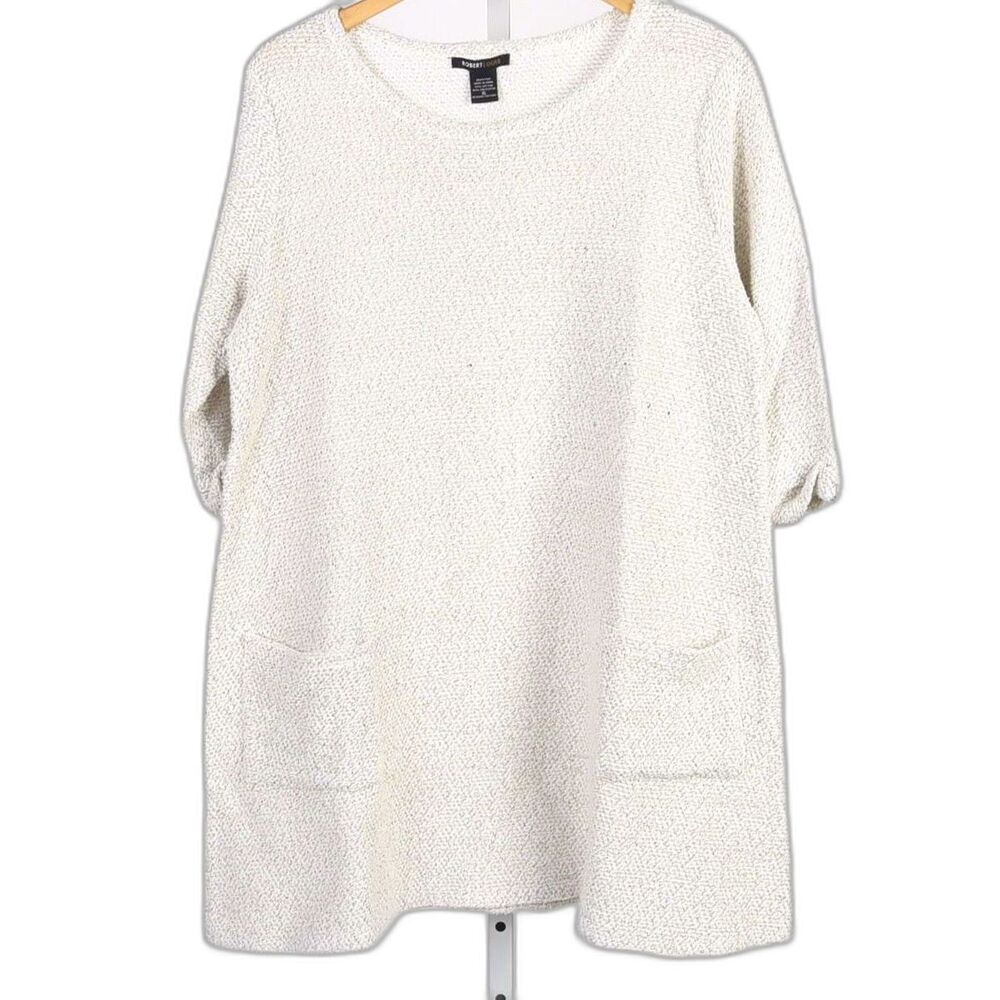Robert Lewis Chunky Knit Short Cozy Sweater Dress / Tunic Size XL